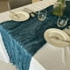thumbnail image 5 of Camino de mesa de gasa bohemia | Tela de gasa arrugada extra larga de 89 x 39 cm | Mantel romántico transparente para decoración de bodas, despedidas de soltera, fiestas de cumpleaños, 5 of 7