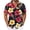 Black, variant on Hawaiian Shirt for Men Floral Print Lapel Button Down Short Sleeve Shirts Casual Aloha Shirt Summer Beach Vacation Tops White XL