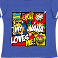thumbnail image 4 of Inktastic My Nana Loves Me Boys or Girls Toddler T-Shirt, 4 of 5