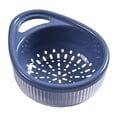 thumbnail image 1 of jifeng Filtre Alimentaire et Passoire Récipient Pasta Passoire Légumes Passoire Bleu, 1 of 9