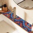 thumbnail image 2 of Yayeee Faucet Mat for Kitchen Sink 30" Diatomite Long Splash Guard Pad, Blue Abstract Eagle, 2 Pack, 2 of 7