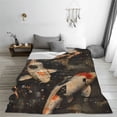 thumbnail image 5 of Fuzoiu Koi Fish Tranquility Print Ultra-Soft Micro Fleece Blanket,All Seasons Flannel Throw, Lightweight Blanket for Bed, Sofa, Couch, Movie Night, Camping, and Travel-50"x40", 5 of 7