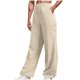 thumbnail image 1 of Pantalones largos para hombre, con bolsillos, informales, a la moda, con cintura elástica lisa, rectos, de poliéster., 1 of 5