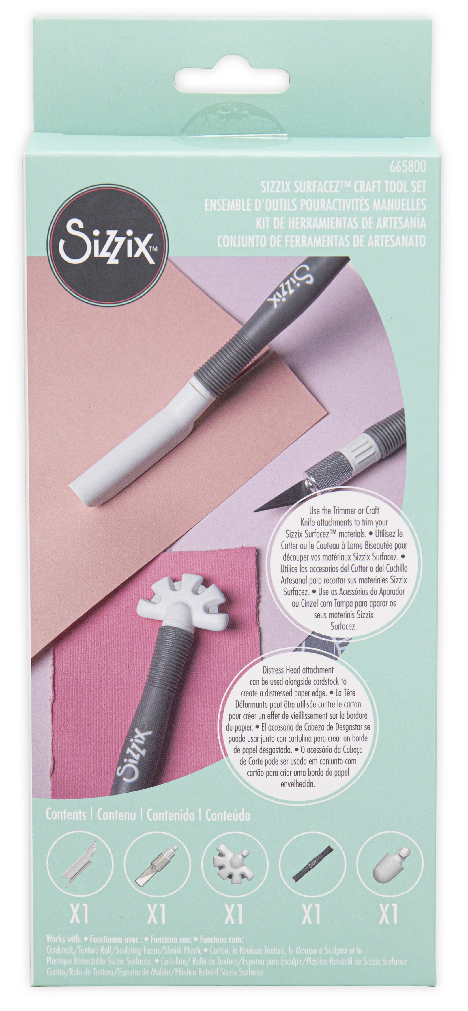 Sizzix Craft Knife and Trimmer Multi Tool, Dual Headed