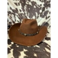 thumbnail image 4 of Twister Dakota Crushable Chestnut Brown Wool Cowboy Hat 7211057, 4 of 5