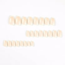 RAGUPEL Press-On Nails Short Almond, Classic French Tip Nail Tips, Reusable and Comfortable Almond Nails