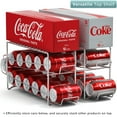 thumbnail image 4 of Sorbus 12 Soda Can Rack Beverage Dispenser and Organizer, Silver (1pk), 4 of 7