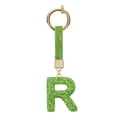 thumbnail image 1 of Uxcell Alphabet R Letter Charm Rhinestone Alphabet Charm for Jewelry Making, Light Green, 1 of 6