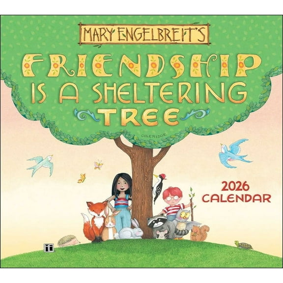 Mary Engelbreit's Friendship Is a Sheltering Tree 2026 Deluxe Wall Calendar, (Paperback)