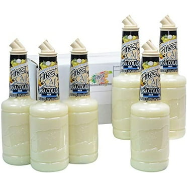 Finest Call Premium Pina Colada Drink Mix, 1 Liter Bottle (33.8 Fl Oz), Pack Of 6