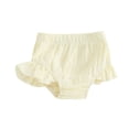 thumbnail image 5 of Nygoyerh Baby Girls Casual Shorts Solid Color Elastic Band Ruffle Shorts Infant Newborn Clothing for Summer 3M 6M 12M 18M 2T 3T, 5 of 6