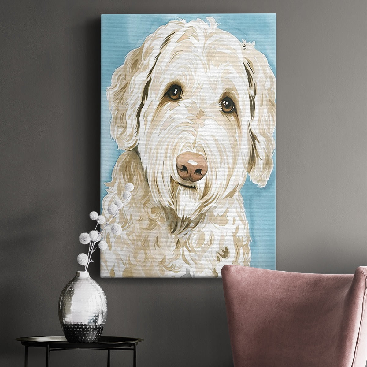Labradoodle I Premium Gallery Wrapped Canvas - Ready to Hang