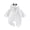 White, variant on Cjfdfy Newborn Baby Boy Girl Halloween Fall Clothes Pumpkin Ghost Hooded Fleece Zipper Long Sleeve Footies Romper Jumpsuit Infant Cute My First Halloween Fall Winter Outfit 0-6 Months