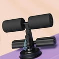 thumbnail image 4 of Nordic Hamstring Curl Strap Adjustable workout Suction Cup Sit up Padded Ankle Bar Gym black, 4 of 9