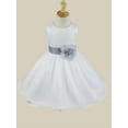 thumbnail image 4 of iEFiEL Kids Toddler Girls Navy Blue Flower Girls Dress Formal Wedding Pageant Party Dress, 4 of 7