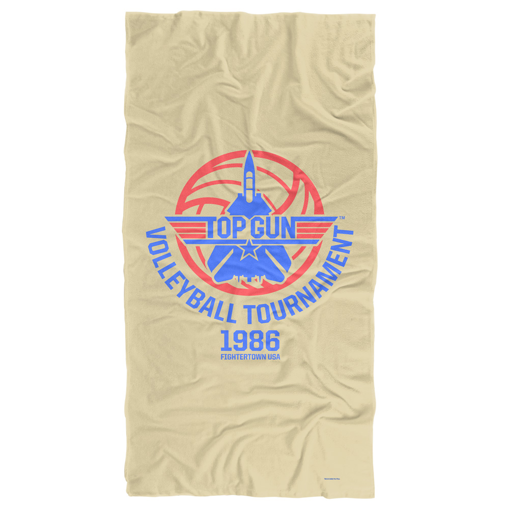 Top Gun Beach Towel, 30"x60" Volleyball Tournament Beach Towel