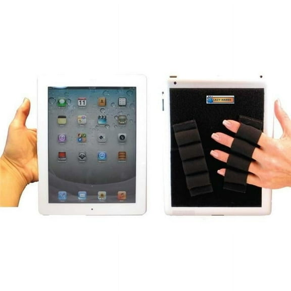 LAZY-HANDS  Tablet Grips Pack - Black - Fits Most Tablets and iPads