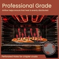 thumbnail image 6 of Non-Stick Pizza Pan with Holes - 13-Inch Perforated Pizza Crisper Carbon Steel Pizza Pan - 1 Round Pizza Trays, 6 of 8