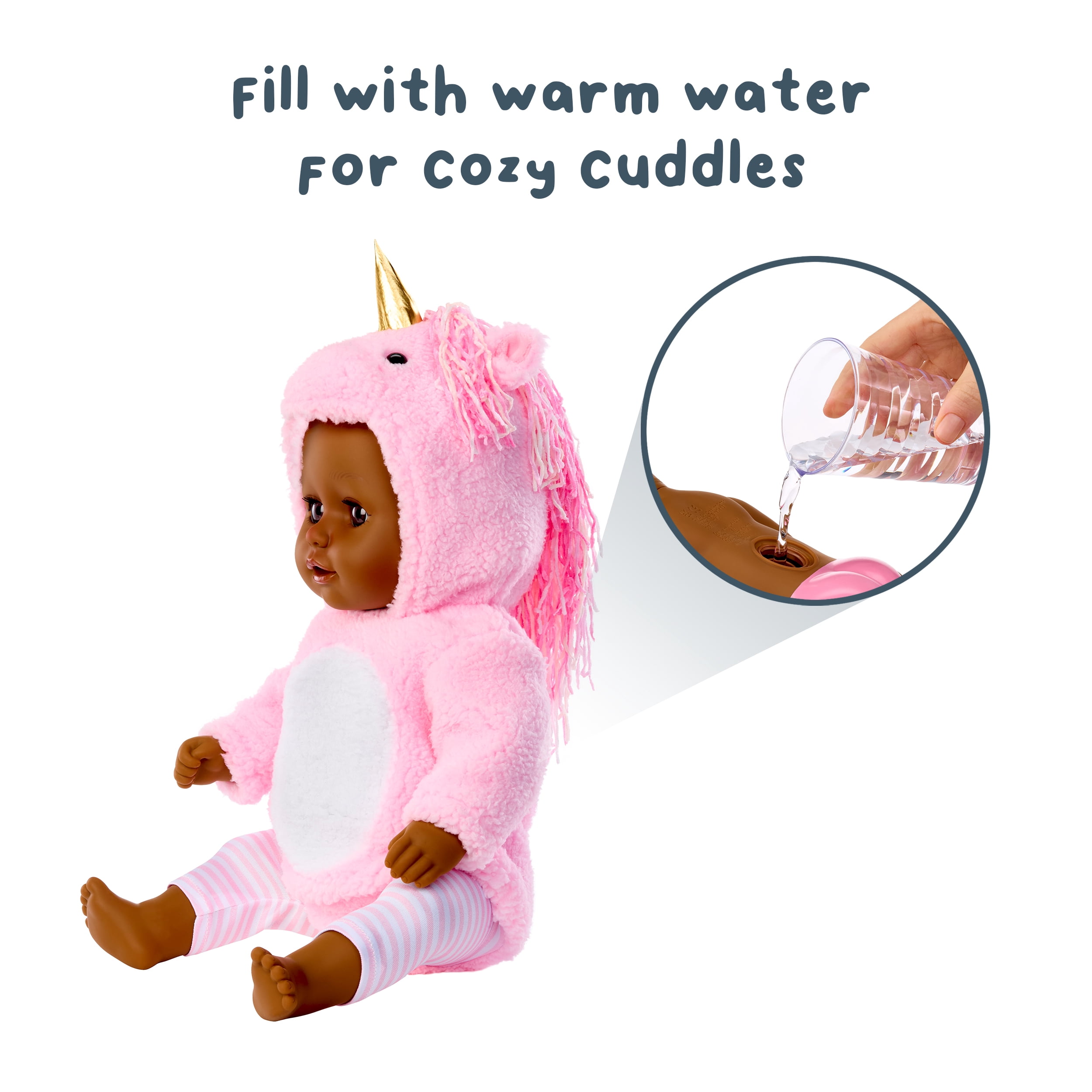 BABY born Bedtime Doll (Unicorn Outfit)- Dark Brown Eyes