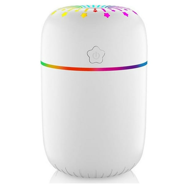 Humidificador de aire Inteprter Difusor USB Portátil Modo Dual Colorido Tipo 2 Blanco
