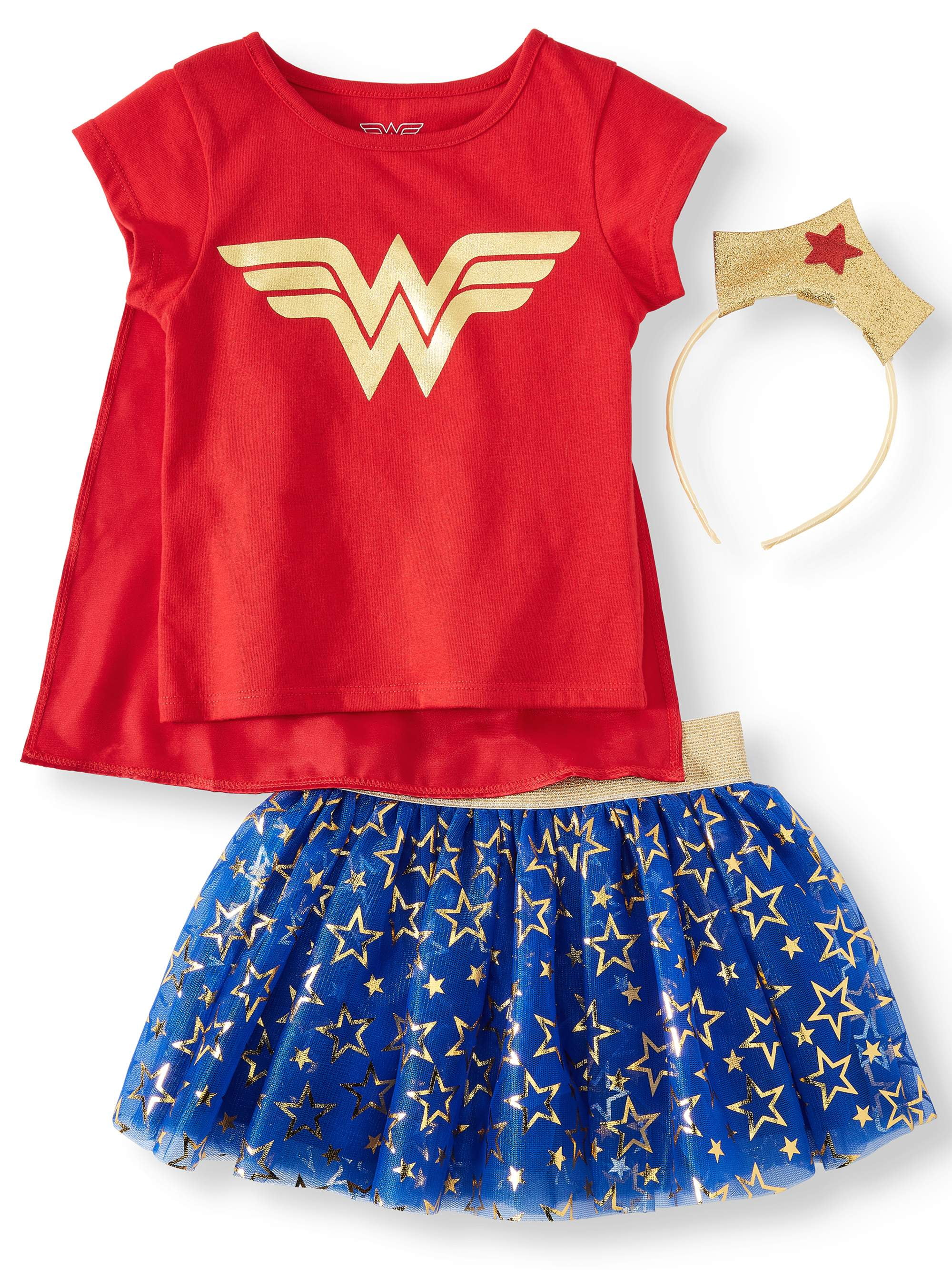 Wonder Woman T-Shirt, Tutu Skirt 