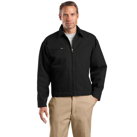 CornerStone TLJ763 Mens Duck Cloth Work Jacket, Black - 2XL Tall