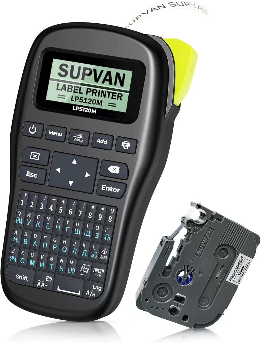 SUPVAN LP5120M Label Maker Machine with Tape Wireless Handheld Labelmaker for Office Organization