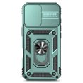 thumbnail image 5 of Allytechgroup Rugged Phone Case for Apple iPhone 17 with Anti-Spy Screen Protector, Military Grade Shockproof Camera Lens Cover Rotating Kicsktand Heat Dissipation Magnetic Cover,Green, 5 of 9