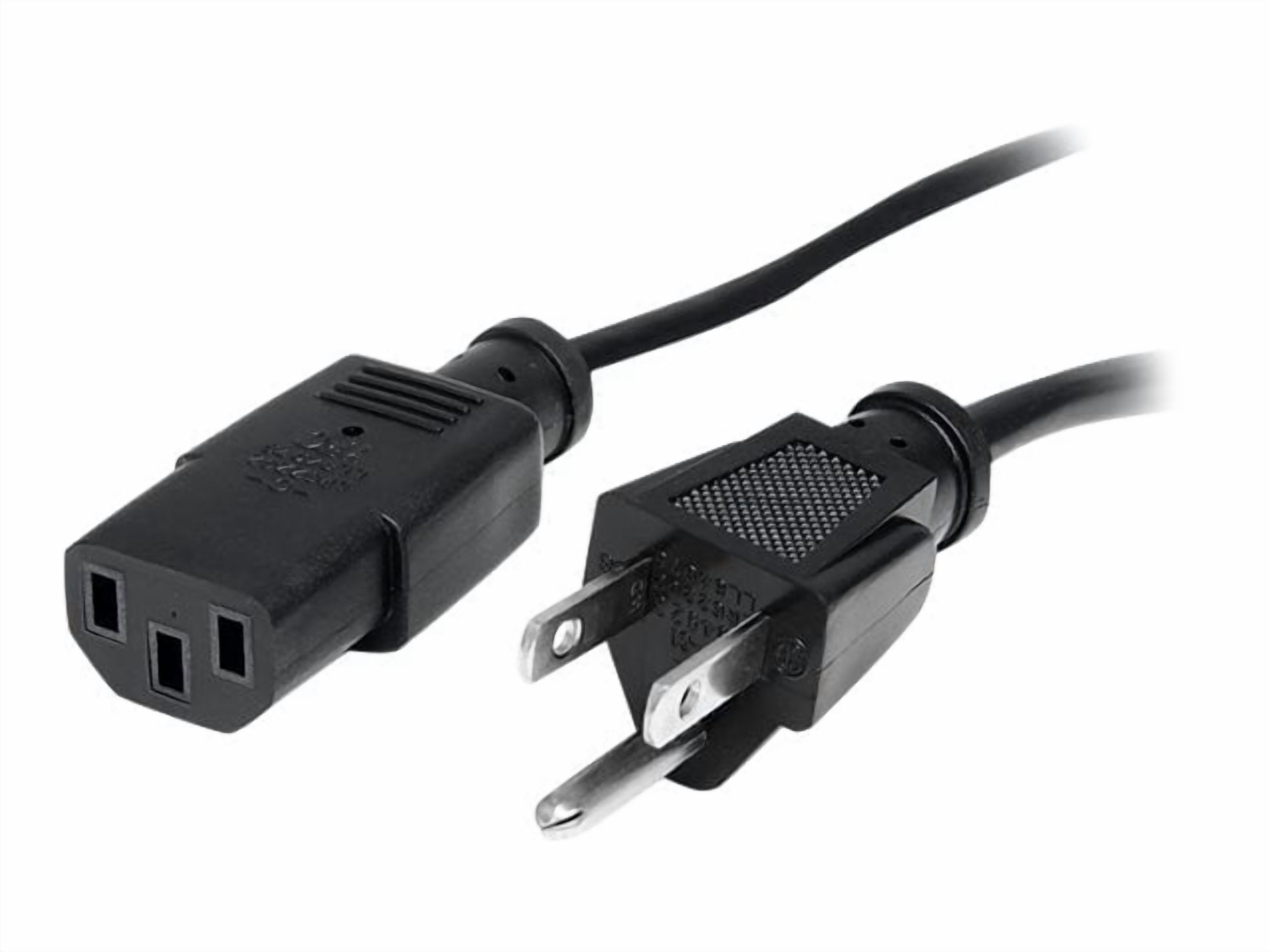 StarTech 10 ft 14 AWG Computer Power Cord, Black