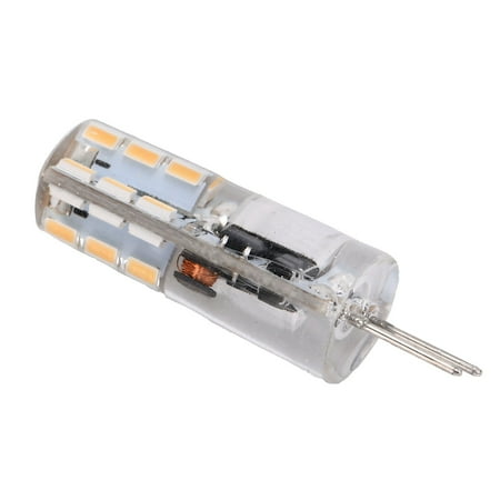 

2024 G4 24LED Light Bulb 2W 200LM Bi Pin Light Non Dimmable for Chandelier AC DC 12V(Warm White 2700K-3100K )