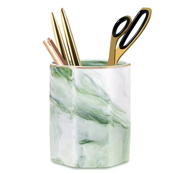 Waveyu Pencil Holder, Pencil Cup For Desk, Makeup Brush Holder Cup, Cute Penc...