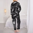 thumbnail image 5 of Lsque The Binding of Isaac Pattern Long Sleeve Pajama Set for Women - Soft 2-Piece Sleepwear and Loungewear Set with Pockets, Comfy Nightwear, 5 of 8