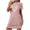 Pink, variant on Tnhcen Women's Oversized Short Nightgown Printed Round Neck and Short Sleeves Dress Nightdress for Women Womens Nightgown Nightwear Sleepwear Womens Underwear Purple