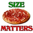 thumbnail image 2 of CafePress - Size Matters -  Round Wood Ornament 4", 2 of 2