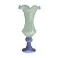thumbnail image 3 of deevoka Glass Vase Decor Retro Figurine Flowerpot for Restaurant Centerpiece Bedroom Green, 3 of 9
