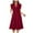 Wine, variant on vigerkar Summer Dresses for Women Casual Spring Midi Dress AG, XXL