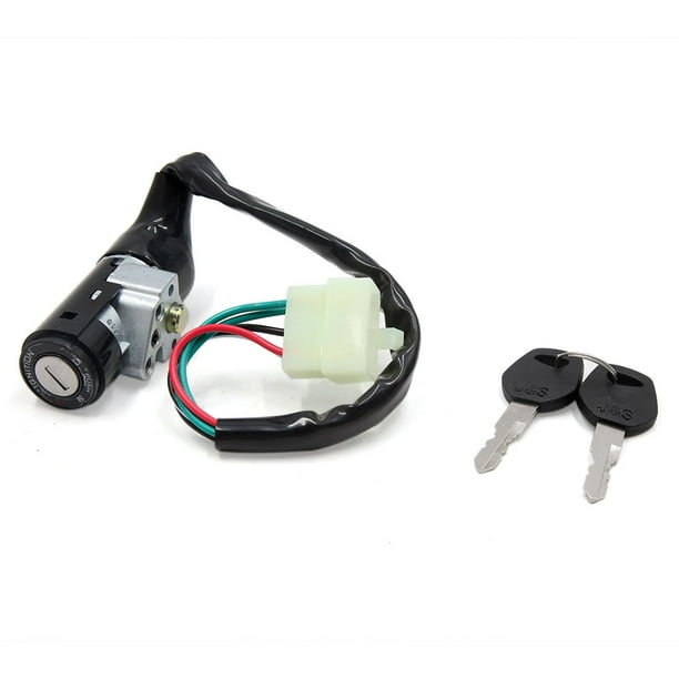 Unique BargainsMotorcycle Scooter Security 5 Wires Ignition Switch Lock w 2  Keys for GY6 125