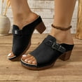 thumbnail image 2 of Mostsola Heeled Sandals for Women 2025 Open Toe Slippers Block Heel Pumps Shoes Casual Slides, 2 of 9