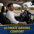 thumbnail image 3 of Goodyear Lumbar Pillow for Car, Memory Foam Back Pillow for Office Chair and Home, Relief with Support, Black, 3 of 9