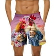 thumbnail image 2 of guisaled Men Swim Shorts Men Swim Shorts Quick Dry Drawstring Elastic Waisted Swim Trunks Funny Graphic Hawaii Vacation Holiday Beach Shorts Swimsuit, 2 of 6