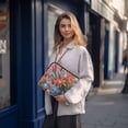 thumbnail image 6 of FORMRS 13-13.3 inch Laptop Sleeve Case Soft Carrying Quilted Computer Bag Cover, Orange Vibrant Flowers, 6 of 7