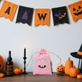 thumbnail image 4 of TIELUTT Halloween Drawstring Bags Colorful Burlap Candy Pouch for Jewelry Storage Party Storage Cubicle Cloth Storage with Storage for Blankets and Comforter under Bed Storage Bags Zip up Closet, 4 of 5