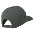 thumbnail image 4 of Greek Alphabet KAPPA Embroidered Flat Bill Cap - Dark Grey OSFM, 4 of 5