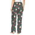 thumbnail image 3 of Balery Santa Claus print Women's Pajama Pants,Ultra Lightweight Pjs,Lounge Pant-Large, 3 of 9