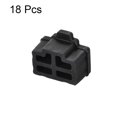 thumbnail image 3 of 18 Piezas Tapa Protectora Antipolvo para Puerto RJ45 de Hub Ethernet Negro, 3 of 4