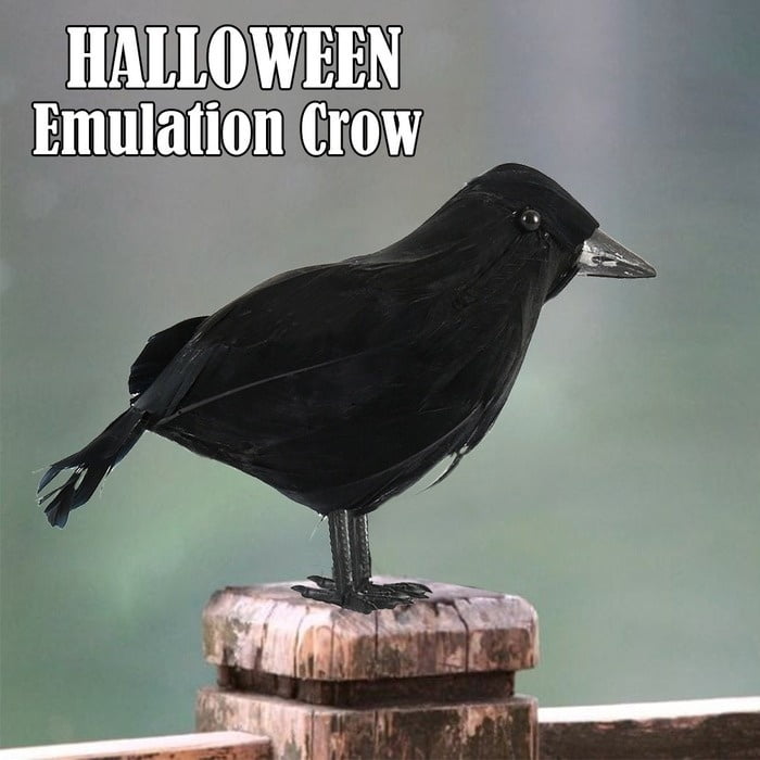Details about   Artificial Realistic Woodland Black Crows Birds Garden Halloween Best Home Q9K2 