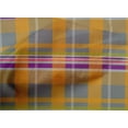 thumbnail image 4 of oneOone Cotton Poplin Gray Fabric Madras Check Craft Projects Decor Fabric Printed By The Yard 42 Inches Wide, 4 of 4