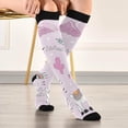 thumbnail image 5 of GZHJMY Alpaca Compression Socks, Women Men Long Stocking (20-30mmHg), Travel Knee High Stockings for Athletic Sports,Running,Cycling,Nursing, 5 of 7