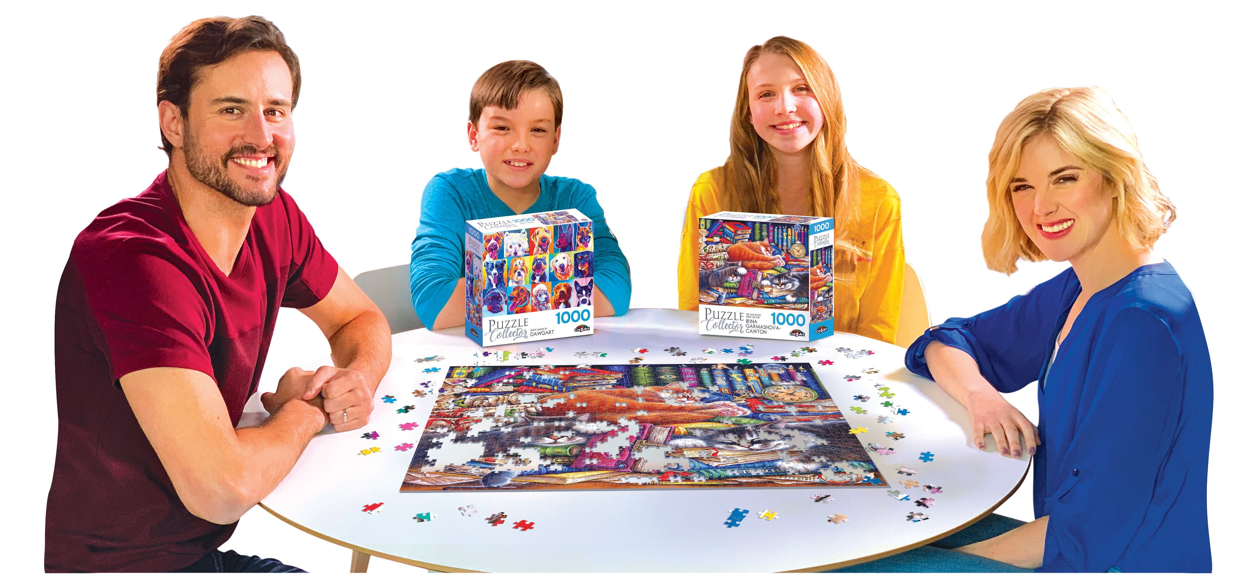 Cra-Z-Art Puzzle Collector 1000-Piece The Old Book Shop Cats Jigsaw Puzzle
