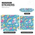 thumbnail image 5 of Decal Skin for PS4 Slim / PS4 Pro / PS4, Whole Body Vinyl Sticker Cover for Playstation 4 Console and Controller (Cute Rainbow Unicorn), 5 of 5